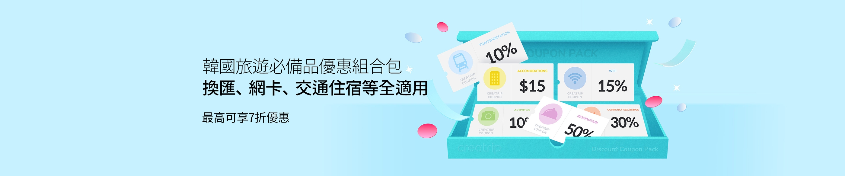 韓國旅遊必備品優惠組合包