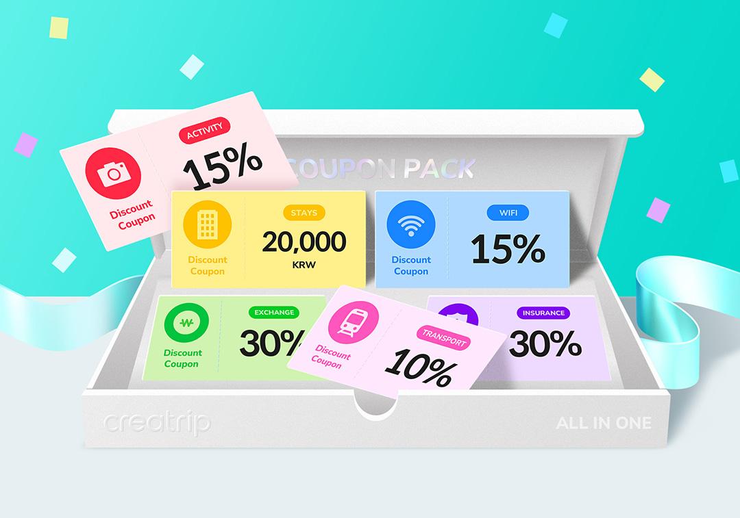 All-in-one Creatrip Coupon Pack
