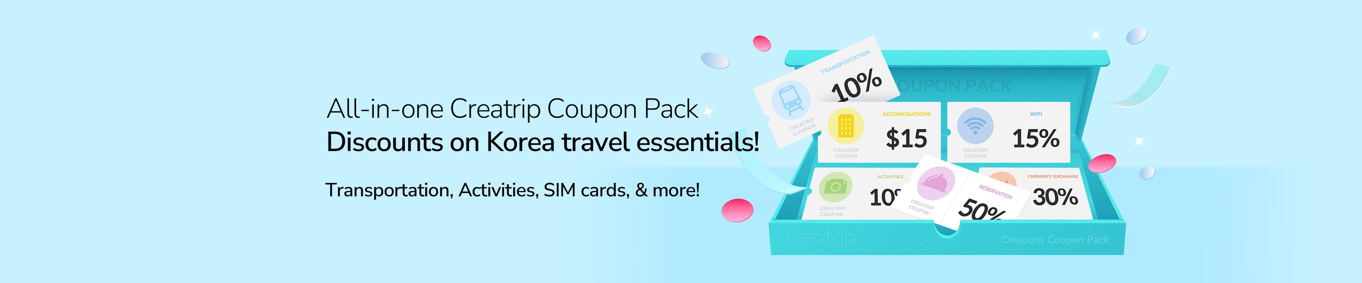 All-in-one Creatrip Coupon Pack