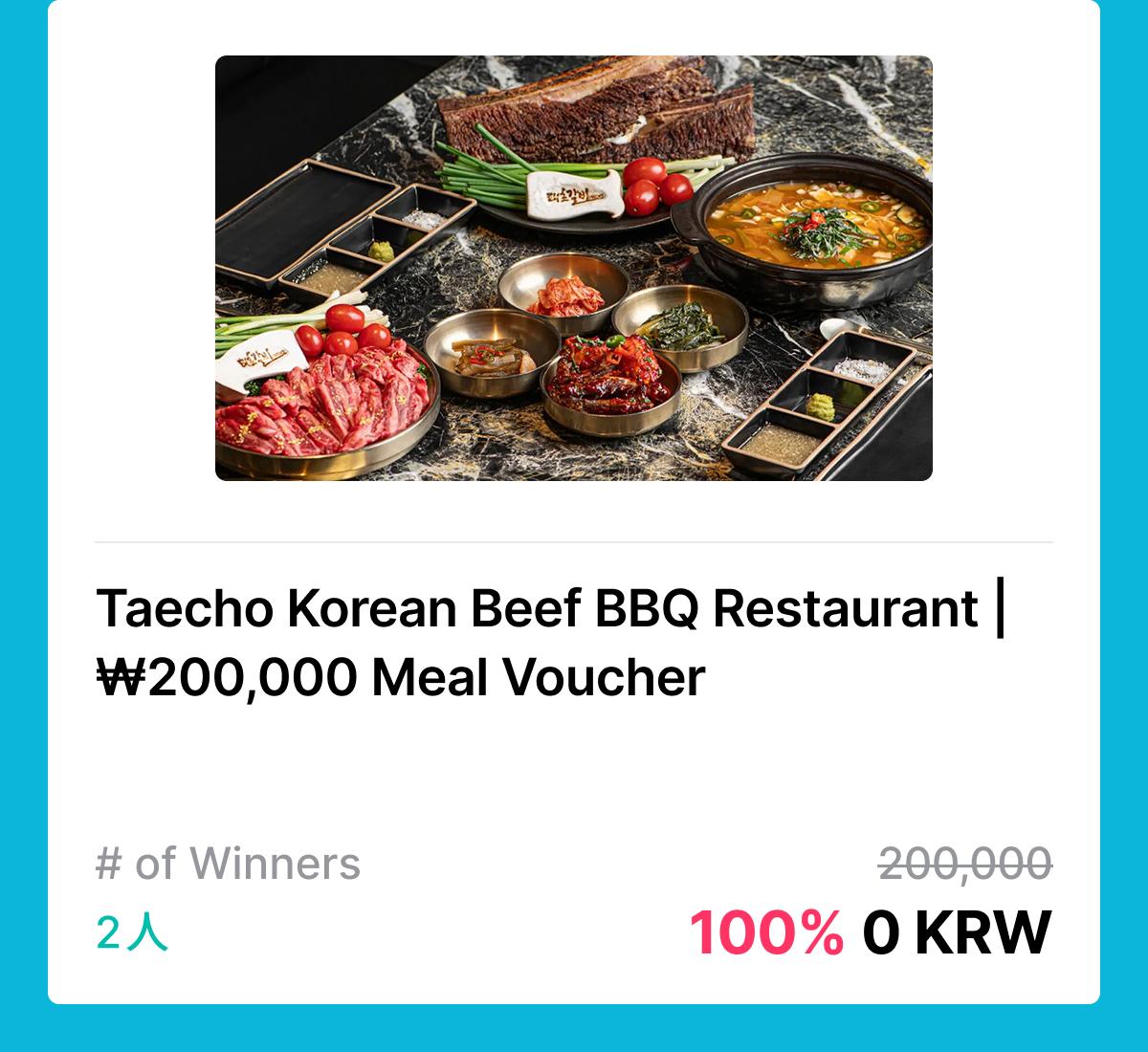 Taecho Korean Beef BBQ Restaurant