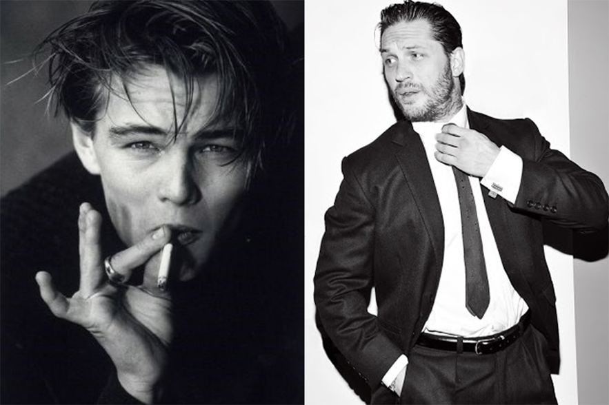 穿著西裝的男演員形象照，背景為白色