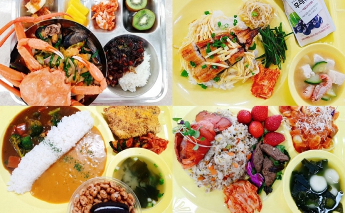 เมนูอาหารกลางวันสุดหรูของนักเรียนเกาหลี