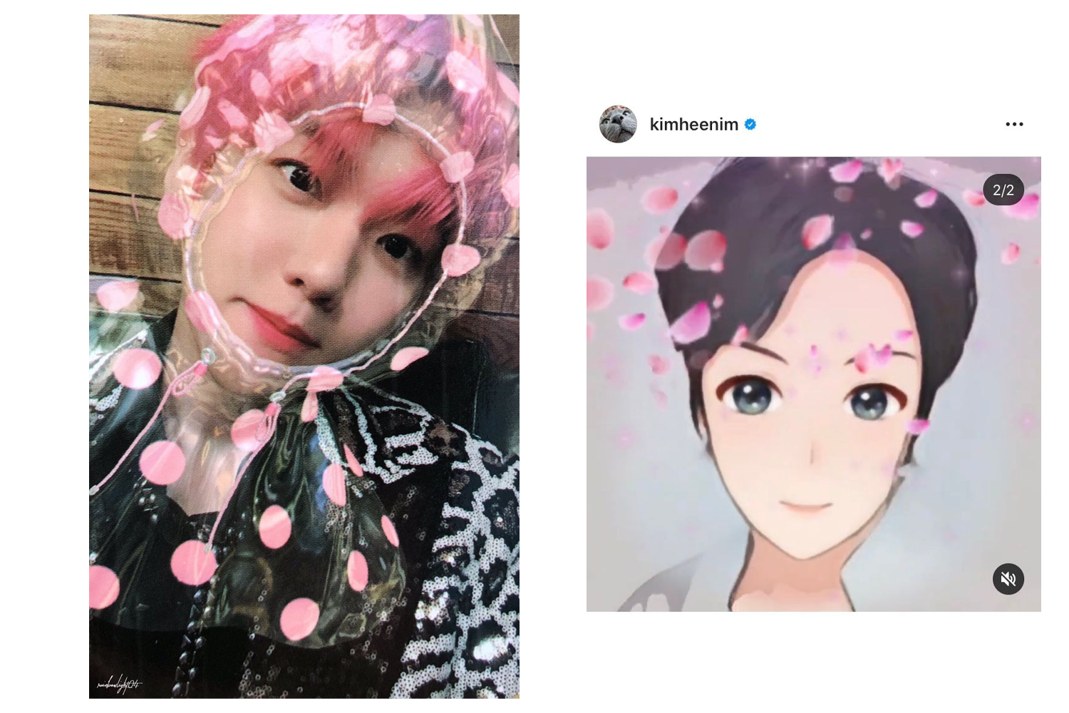 使用SNOW濾鏡創作出獨特效果的示例