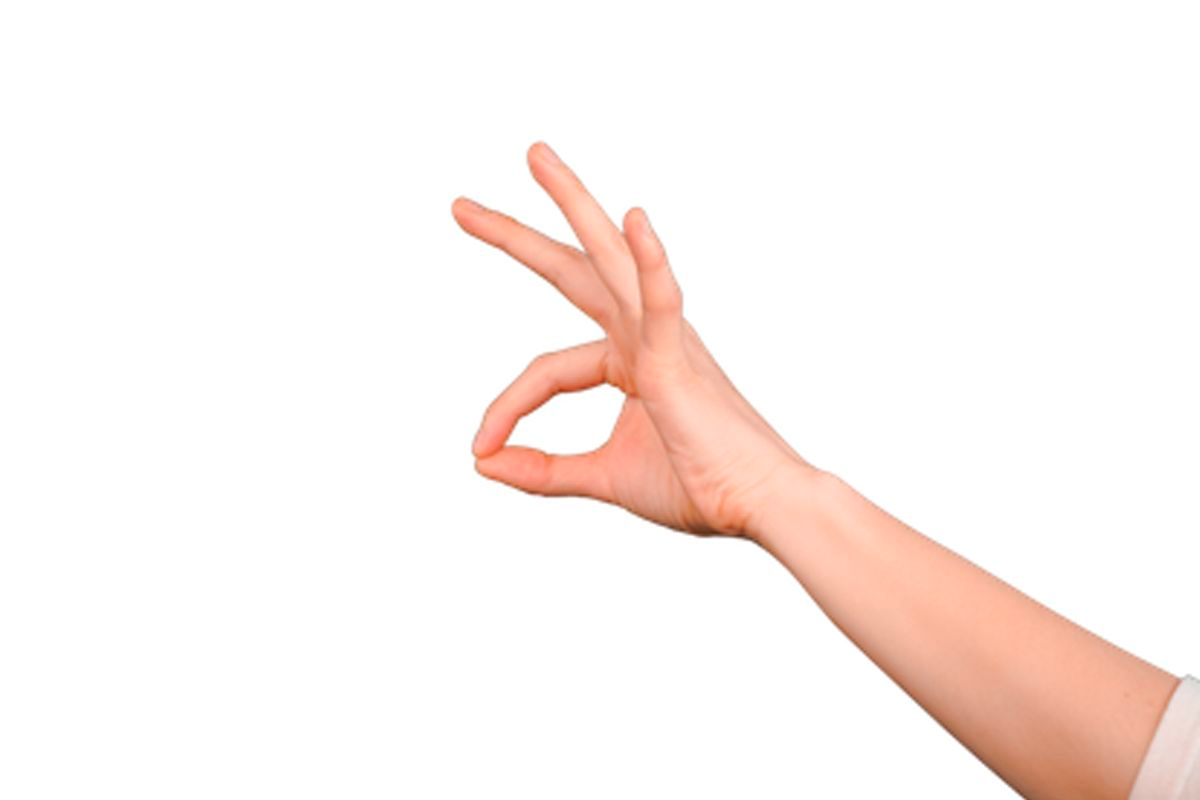 韓國和日本表示錢的OK手勢,以拇指和食指形成圈