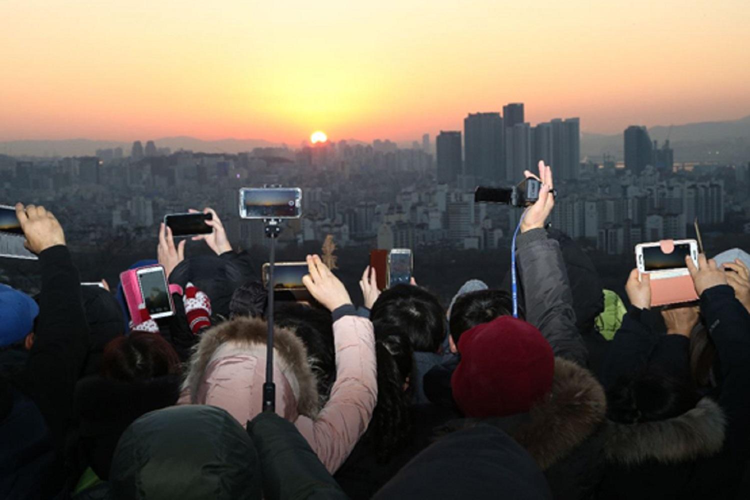 เทศกาลชมพระอาทิตย์ขึ้น ฮานึลปาร์ค(하늘공원)