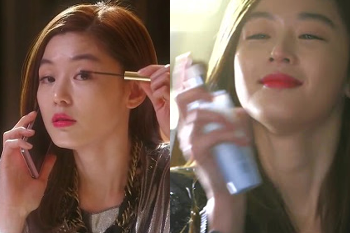 Jun Ji-hyun in my love from the star using IOPE makeup products