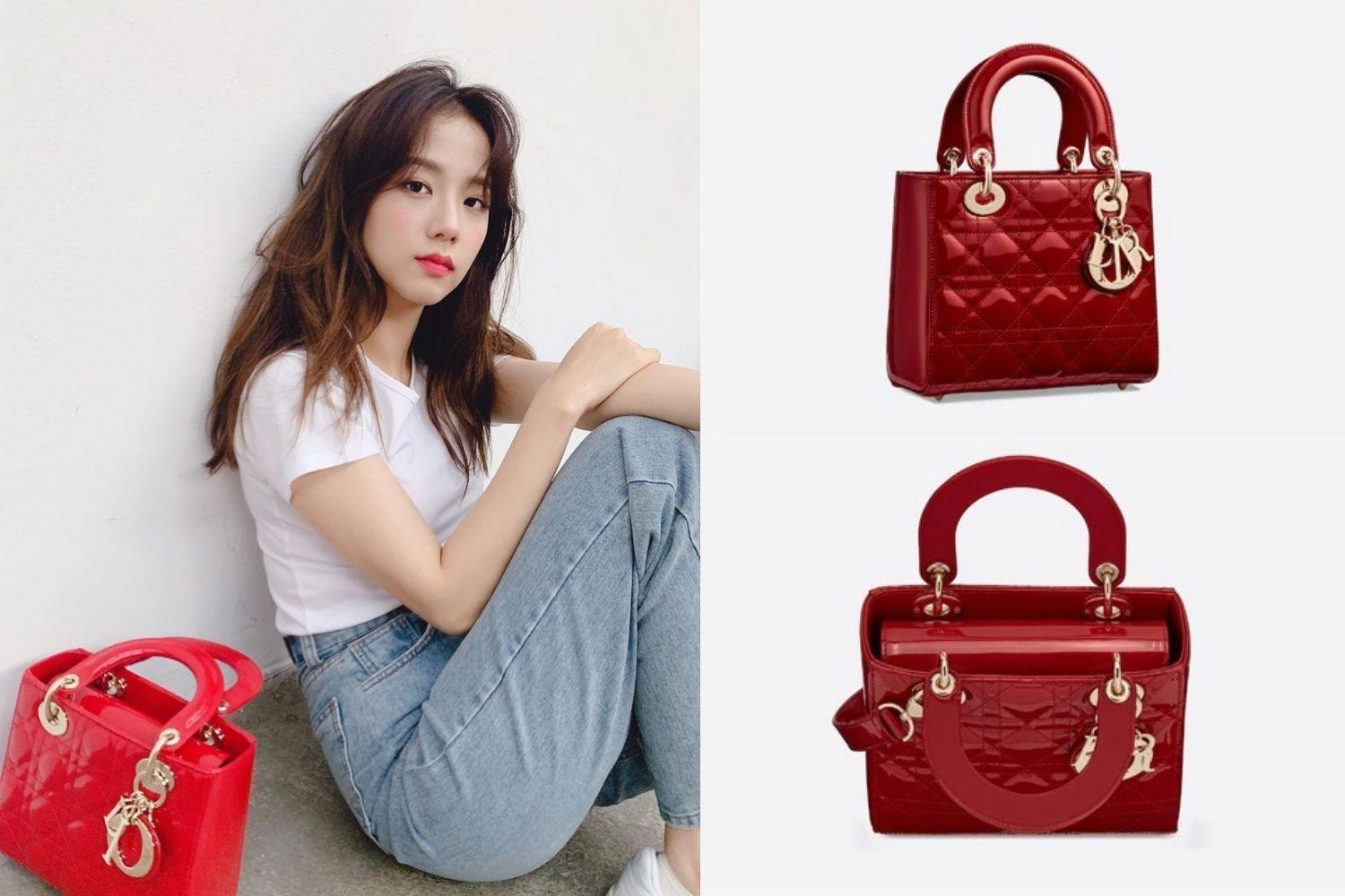 กระเป๋า Dior ใบโปรดของจีซู BLACKPINK Lady Dior Bag ไซส์มินิสีแดง