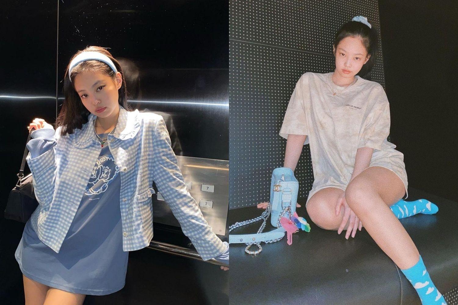 แฟชั่นเสื้อยืดโอเวอร์ไซส์สไตล์เจนนี่ BLACKPINK