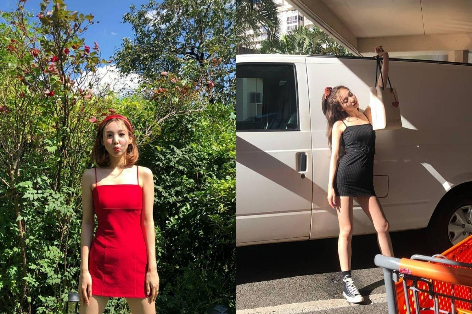 แฟชั่นเดรสสายเดี่ยวสไตล์นายอน TWICE