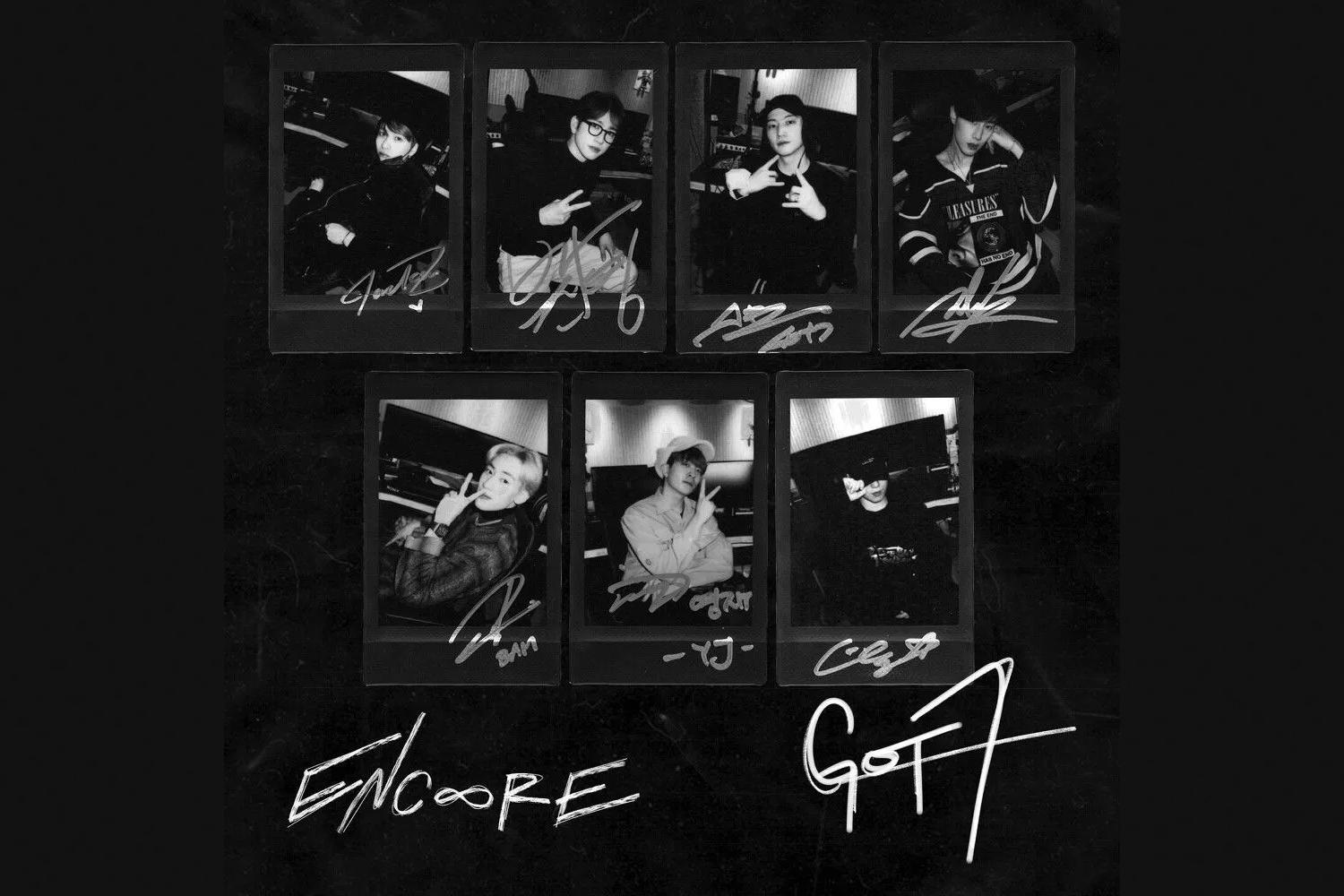 เซตของภาพถ่ายโพลารอยด์ขาวดำที่มีการลงชื่อของสมาชิก GOT7 ในแต่ละภาพ ทุกคนอยู่ในท่าทางที่ต่างกันและประกอบไปด้วยลายเซ็นที่มีเอกลักษณ์