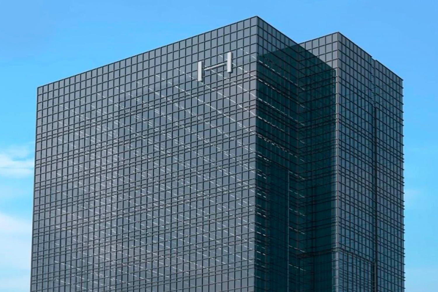 ตึกใหม่ของ Big Hit Entertainment ย่านยงซาน HYBE