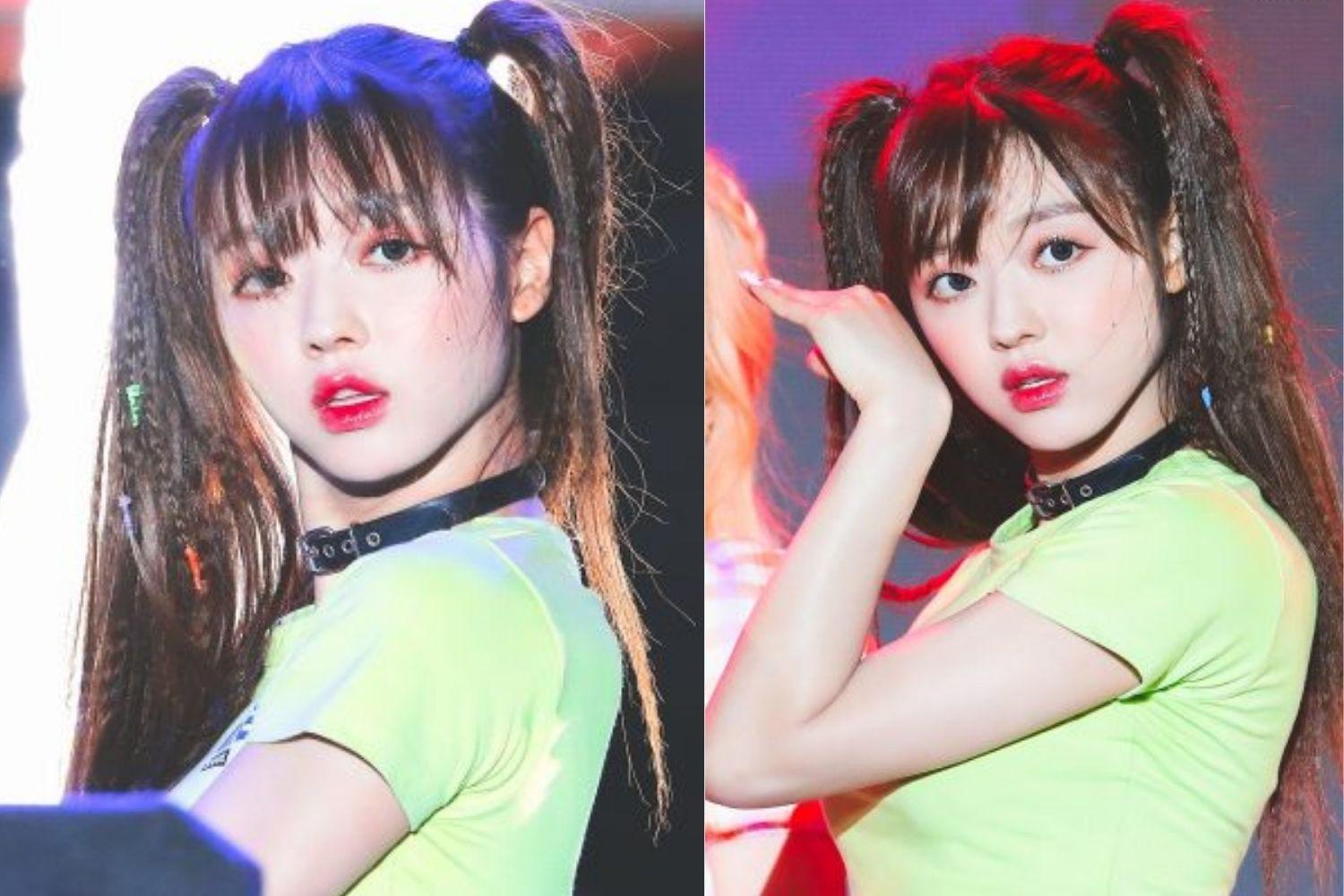 Oh My Girl YooA  buộc tóc 2 bên