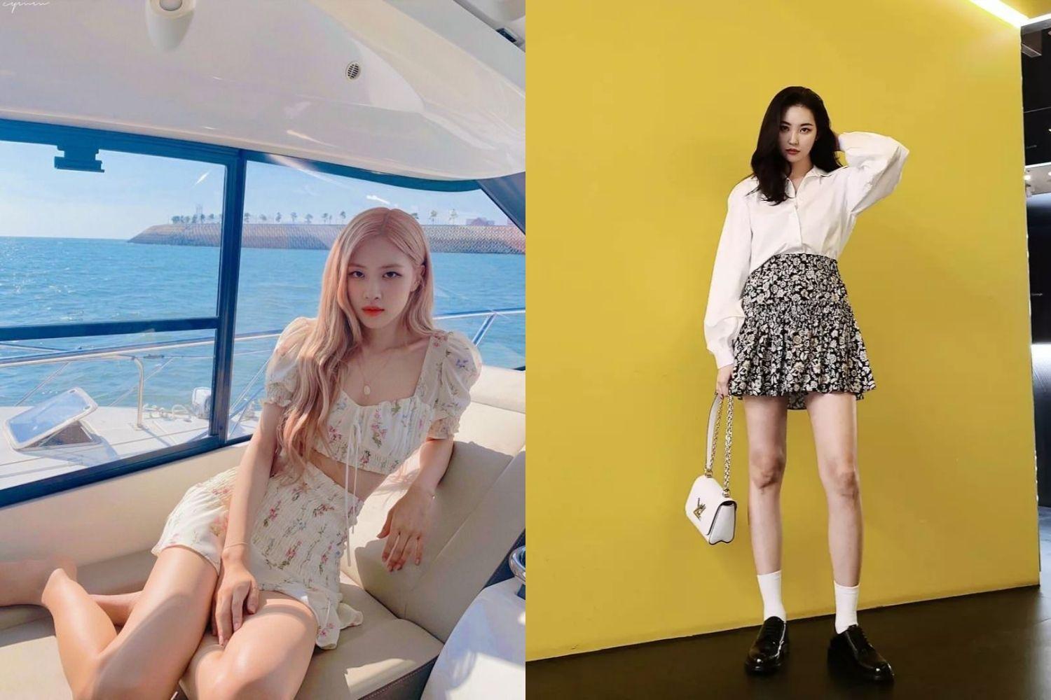 Chân váy hoa nhí sunmi, blackpink rose