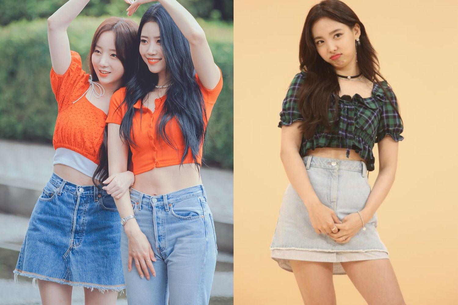 lovelyz, twice nayeon Chân váy chữ A ngắn 