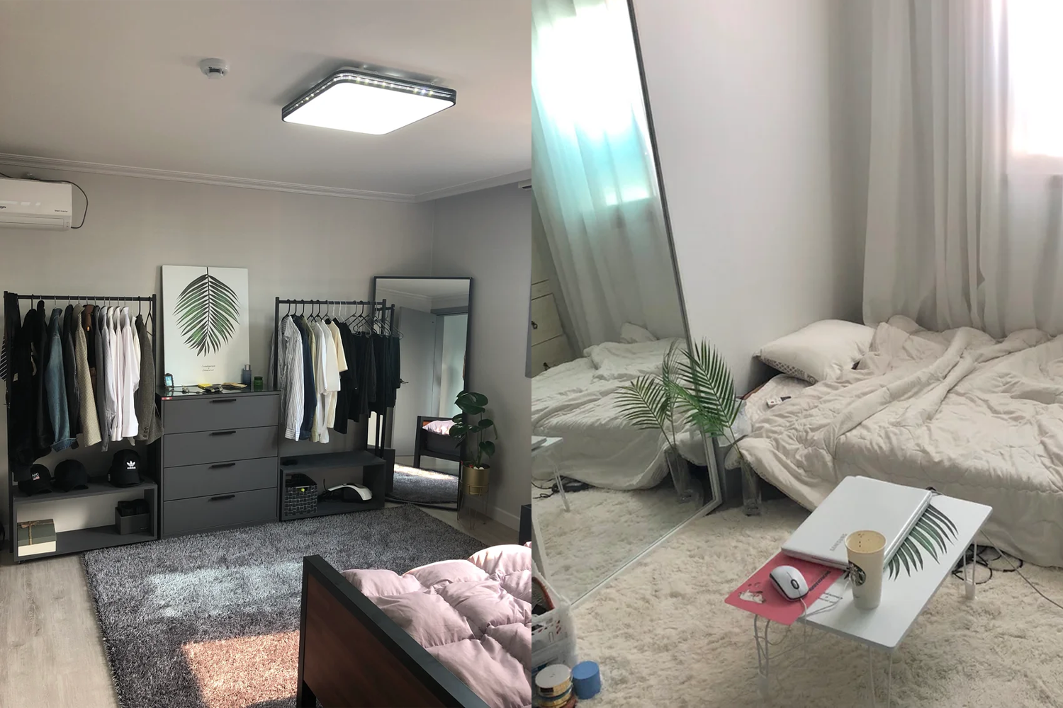 wall art, desk in bedroom