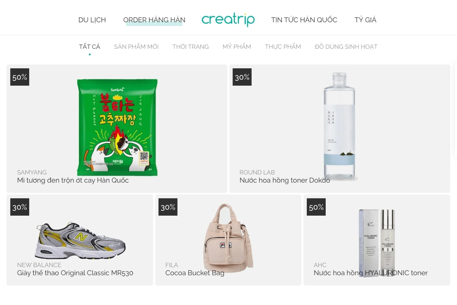 dịch vụ order đồ Hàn