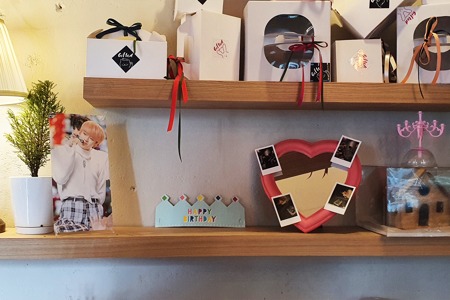 San-ha birthday decorations