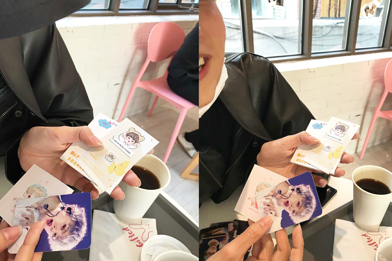 quán cà phê sinh nhật event cup holder gifted idol kpop astro sanha chắn sóng điện thoại sticker