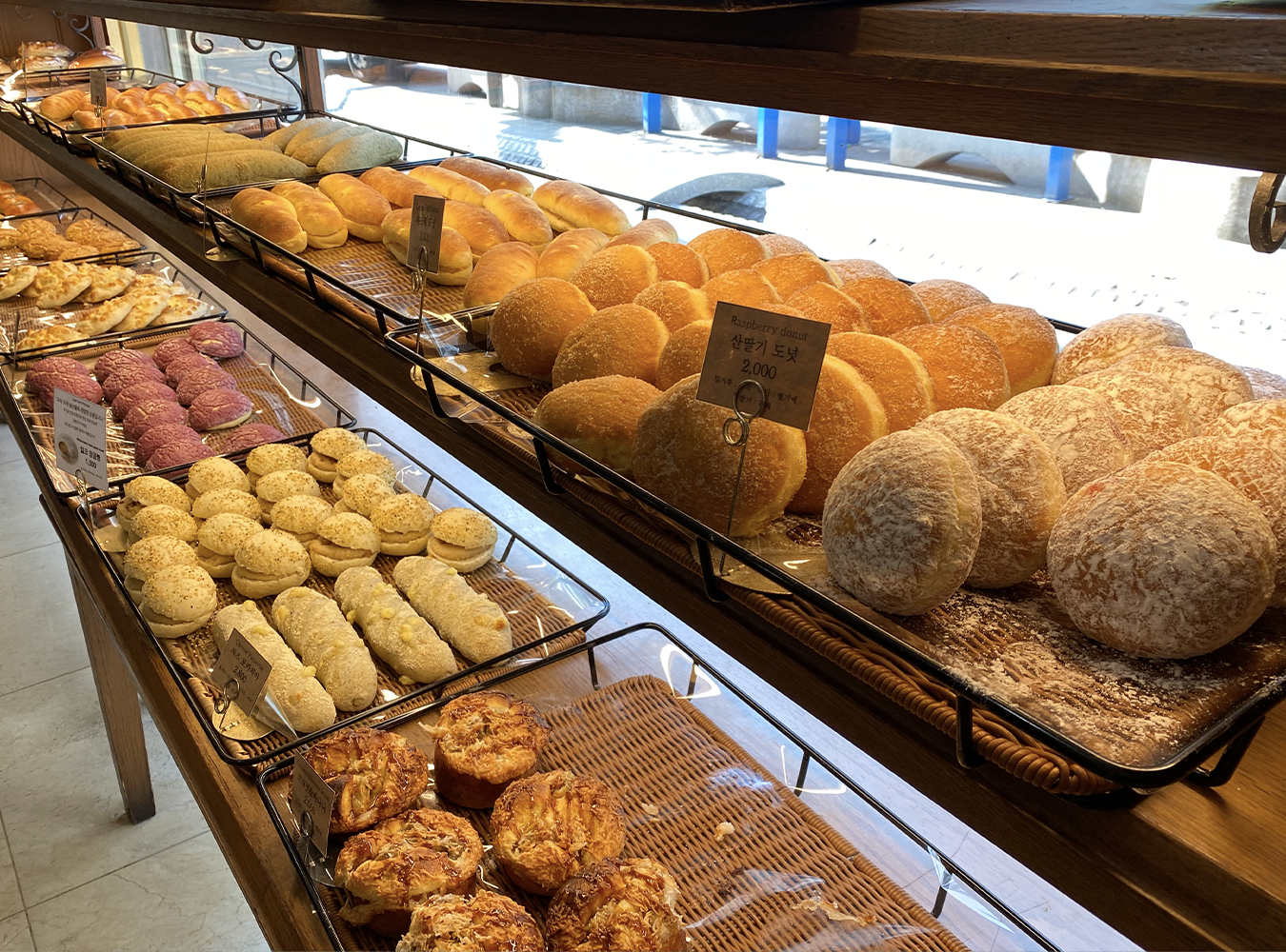 Mammoth Bakery pastries on display