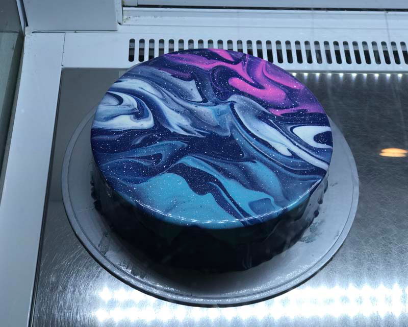 seoul tape cafe galaxy cake