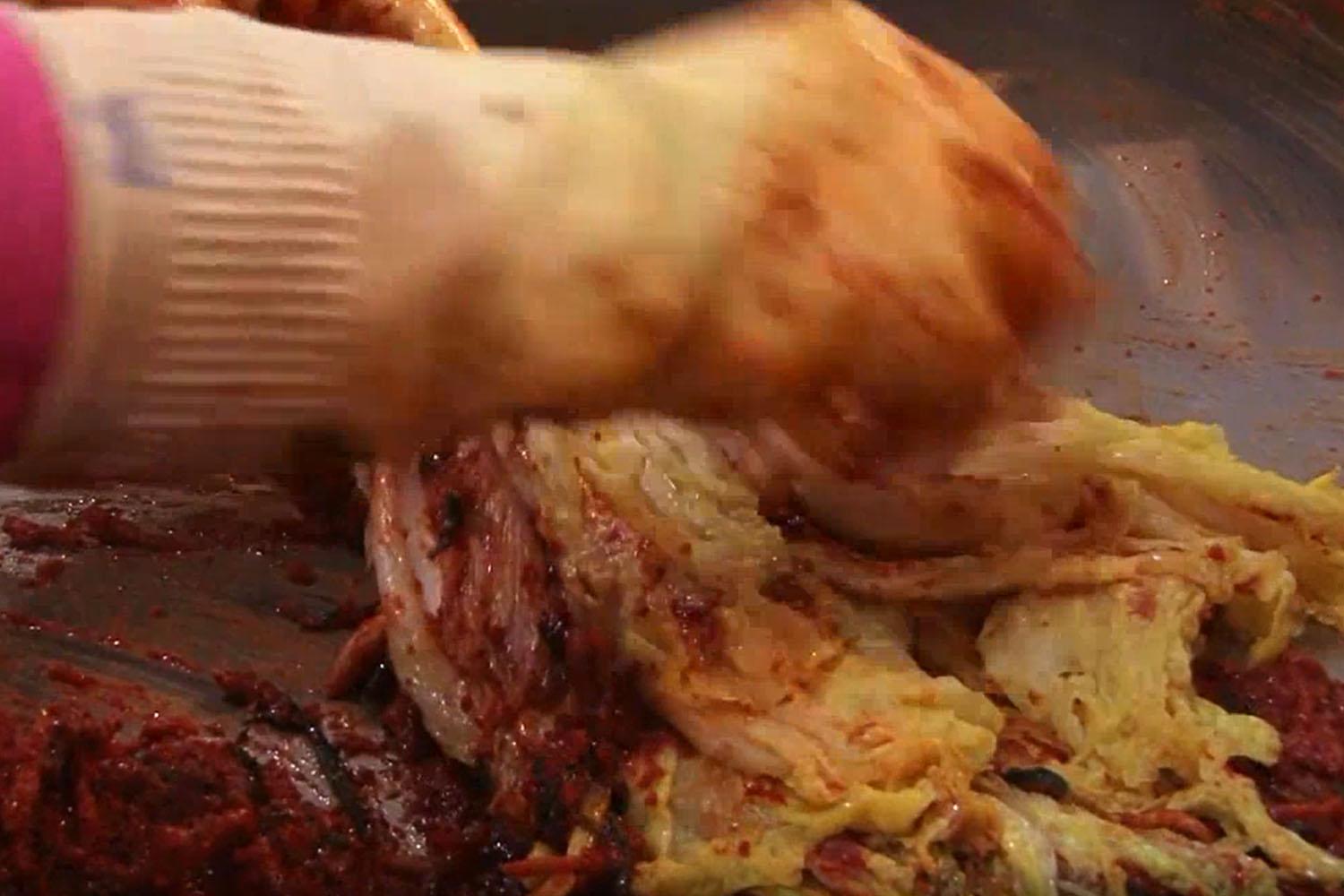 กิมจิที่ผลิตในประเทศเกาหลีใต้