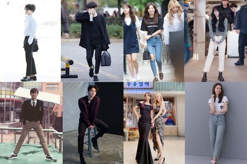Korean celebrities walking