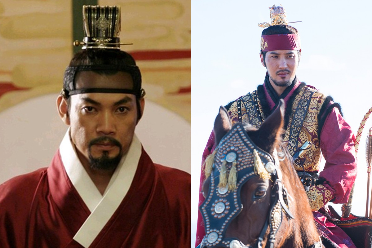 Main characters from dramas The King and the Clown an The Rebel