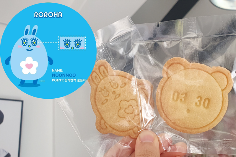 精美設計的小餅乾包裝，突顯出咖啡館獨特的創意和產品理念。