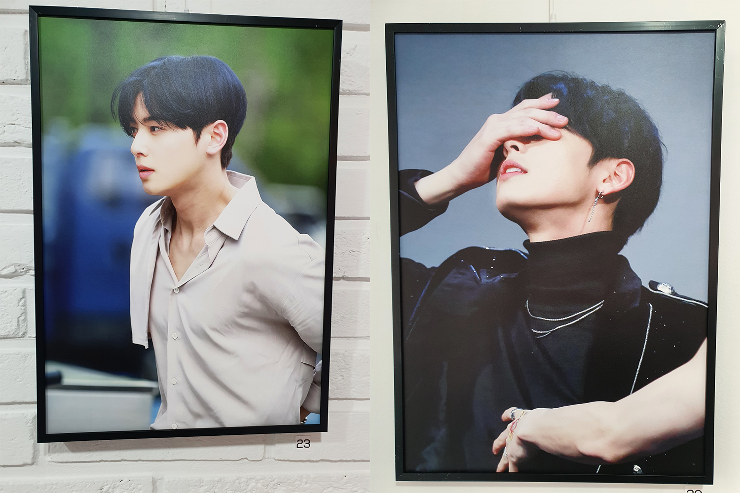 two cha eun-woo framed photos
