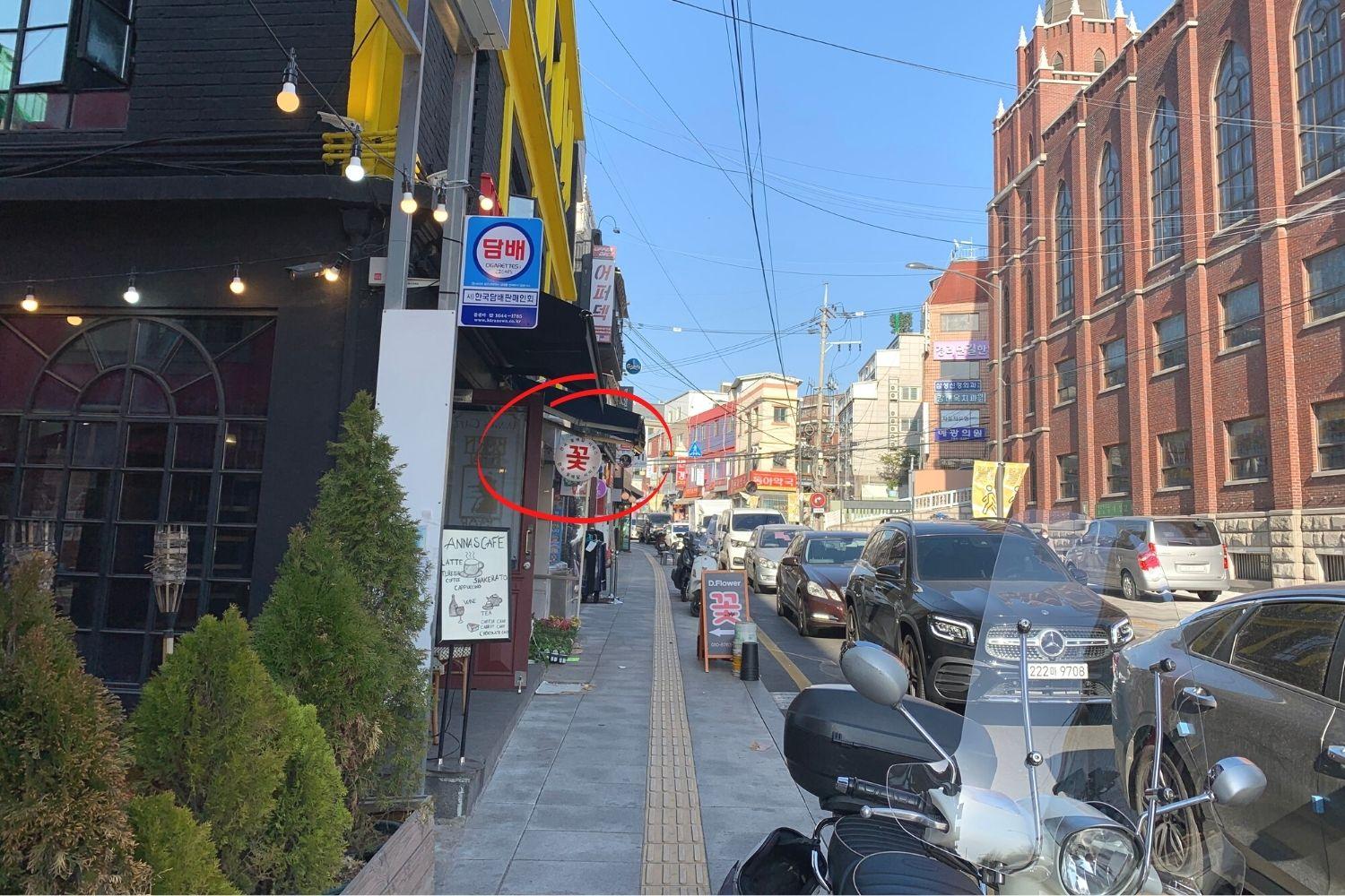 花屋さん、梨泰院、イテウォン駅、ノクサピョン駅、フラワー、韓国お花屋さん、プレゼント、韓国旅行、卒業式、インテリア