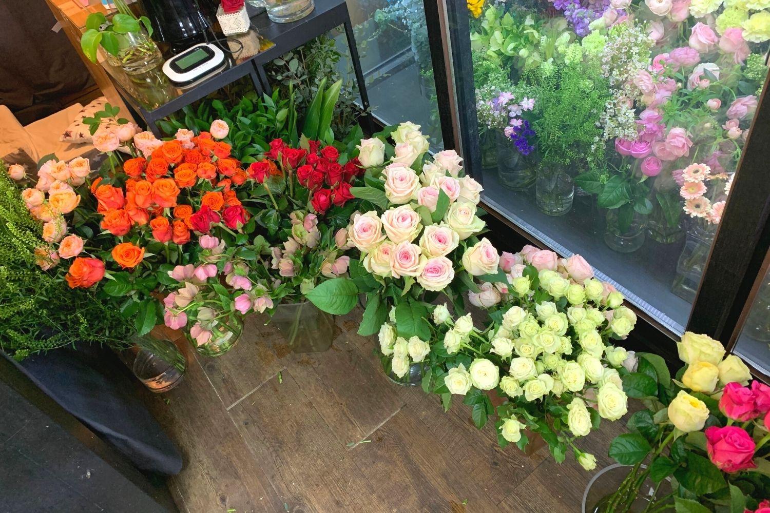 花屋さん、梨泰院、イテウォン駅、ノクサピョン駅、フラワー、韓国お花屋さん、プレゼント、韓国旅行、卒業式、インテリア