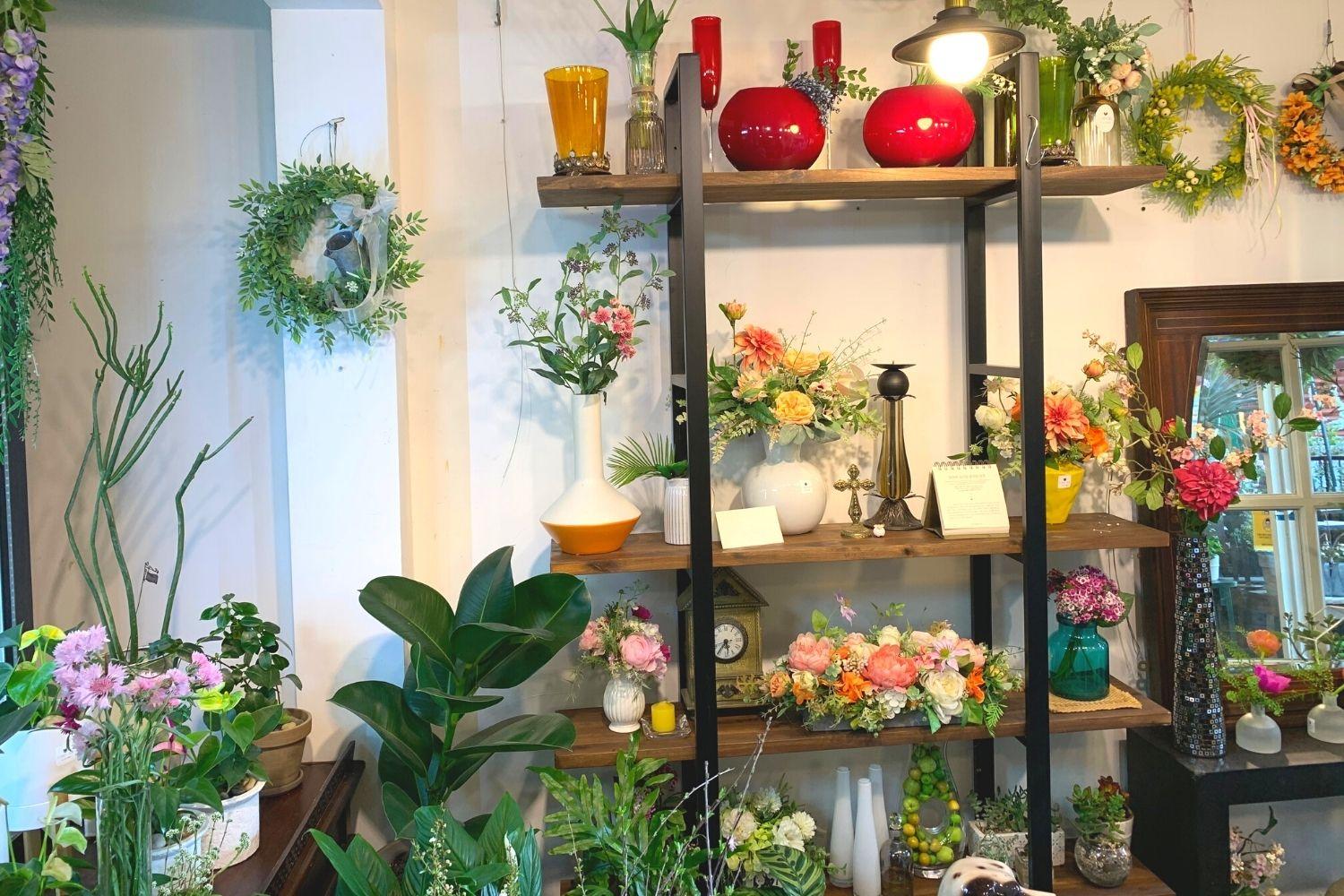 花屋さん、梨泰院、イテウォン駅、ノクサピョン駅、フラワー、韓国お花屋さん、プレゼント、韓国旅行、卒業式、インテリア