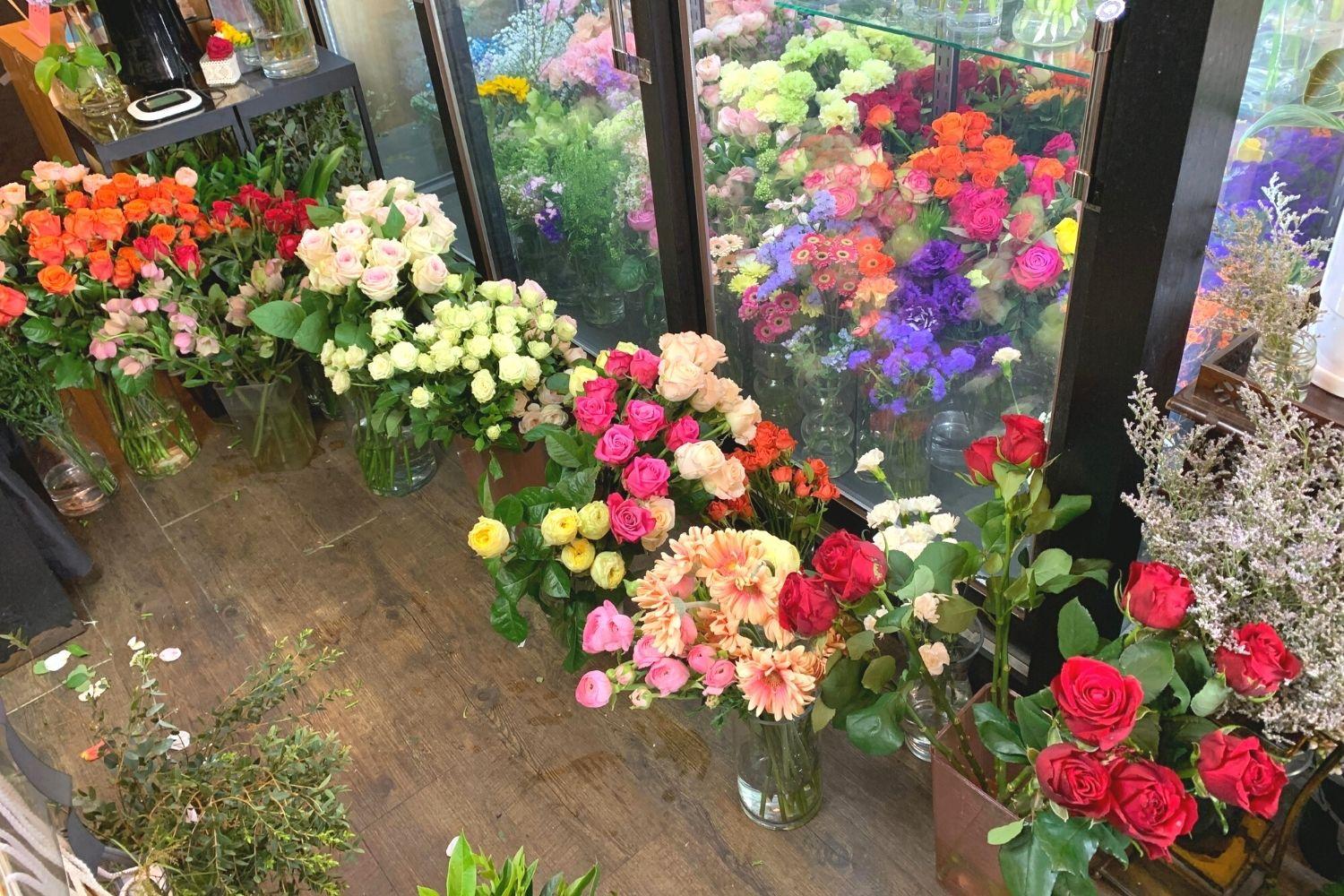 花屋さん、梨泰院、イテウォン駅、ノクサピョン駅、フラワー、韓国お花屋さん、プレゼント、韓国旅行、卒業式、インテリア