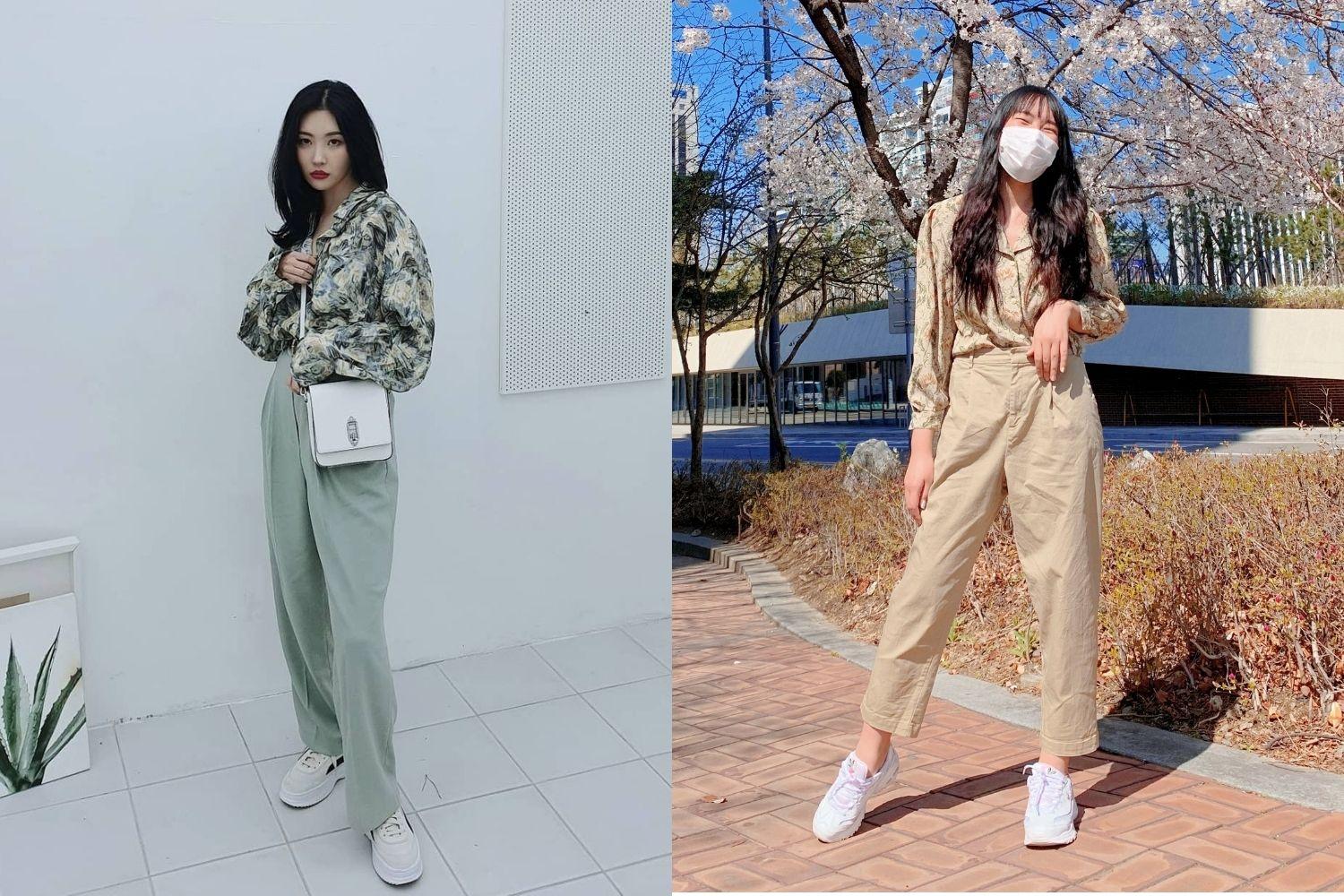 recreate sunmi vintage shirt outfit