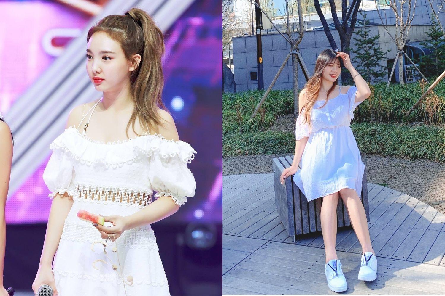 recreate twice white dress outfit