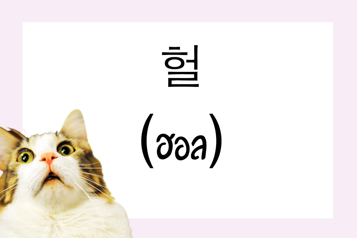 ภาษาเกาหลี 헐 (ฮอล)