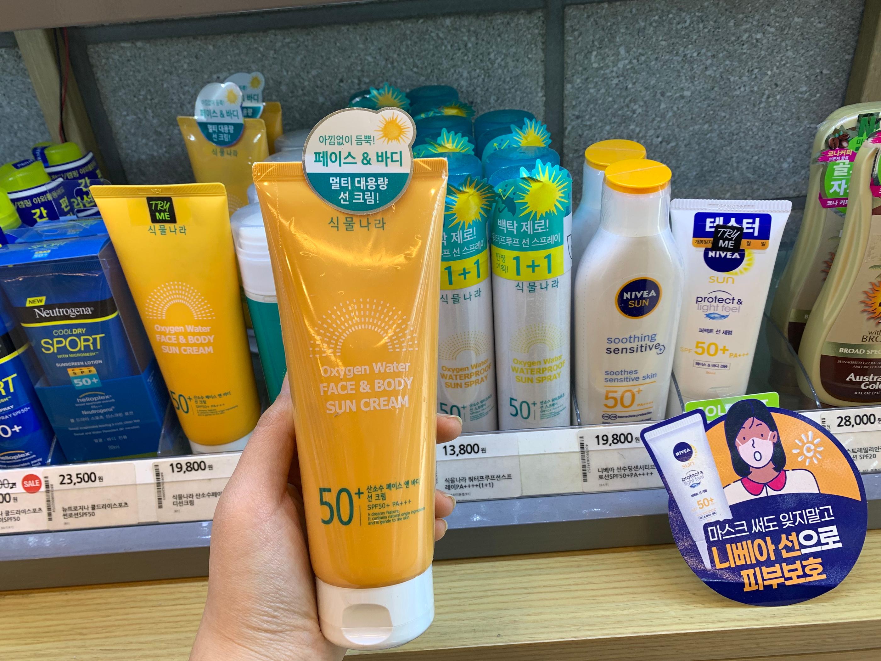 kem chống nắng hàn quốc olive young shingmulnara