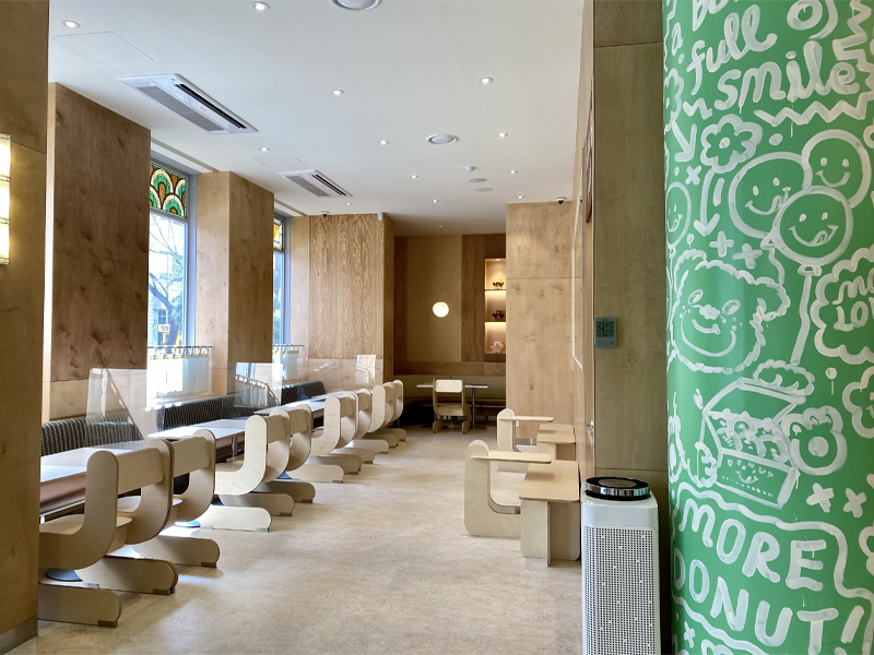 seating area of cafe knotted in samseong coex branch