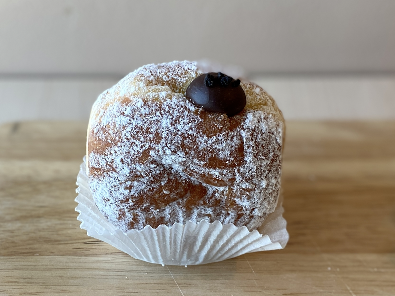 cafe knotted choco pudding donut