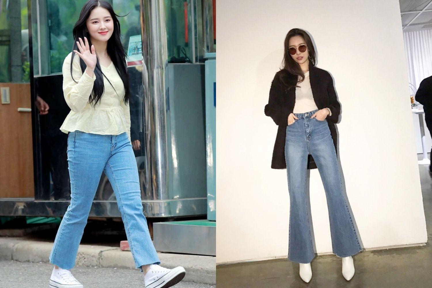 sao hàn mặc Quần ống loe