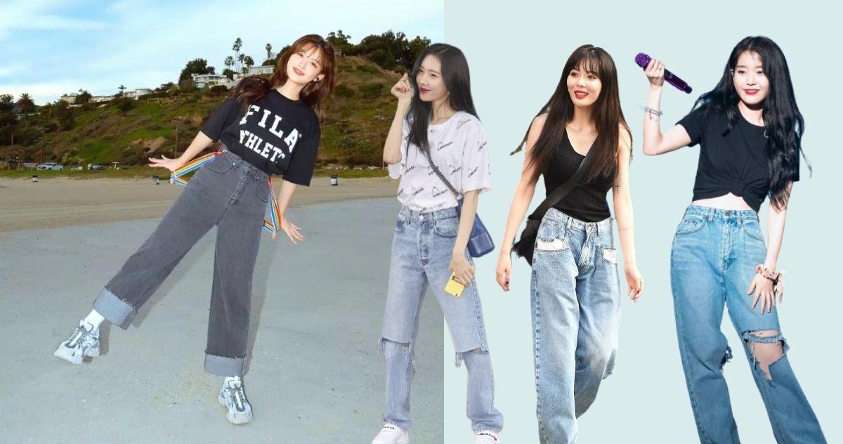 Cách chọn quần bò theo dáng người siêu chuẩn, ghi nhớ ngay tip mặc jeans của sao Hàn