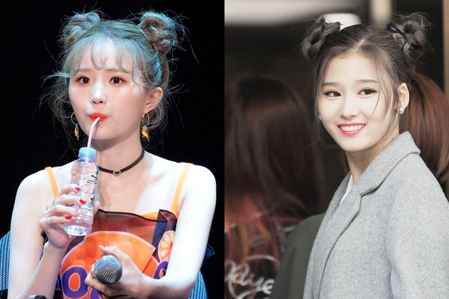 sao hàn búi tóc 2 bên