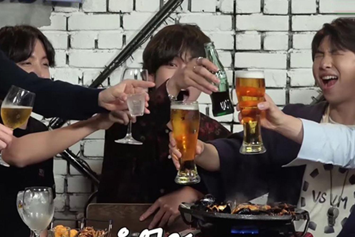 BTS ดื่มเบียร์