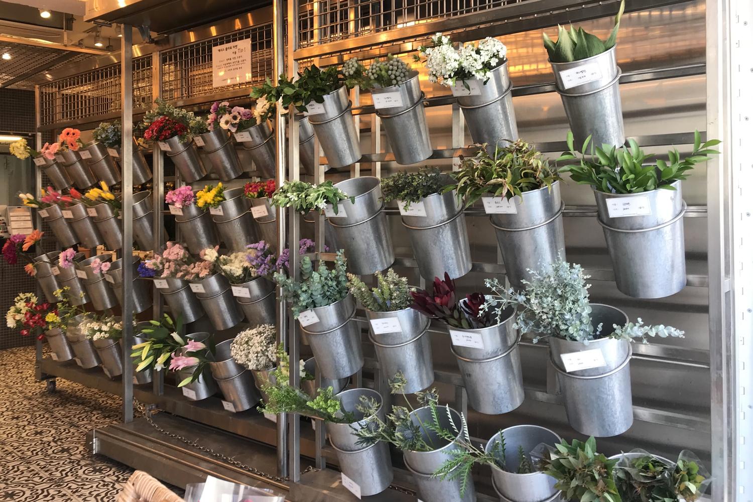 hoa trong cửa hàng Harry's Flower Market 