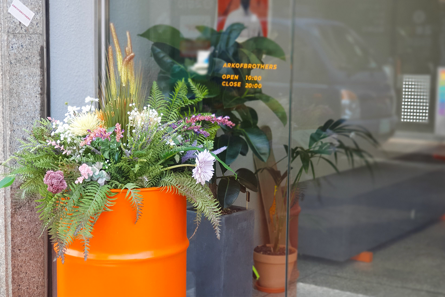 ark of brothers entrance glass door