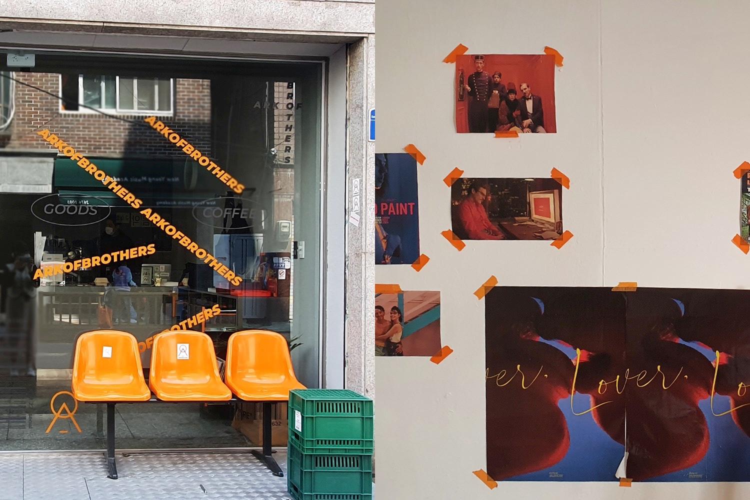 Caffè a tema arancione a Seoul per riscaldare la giornata