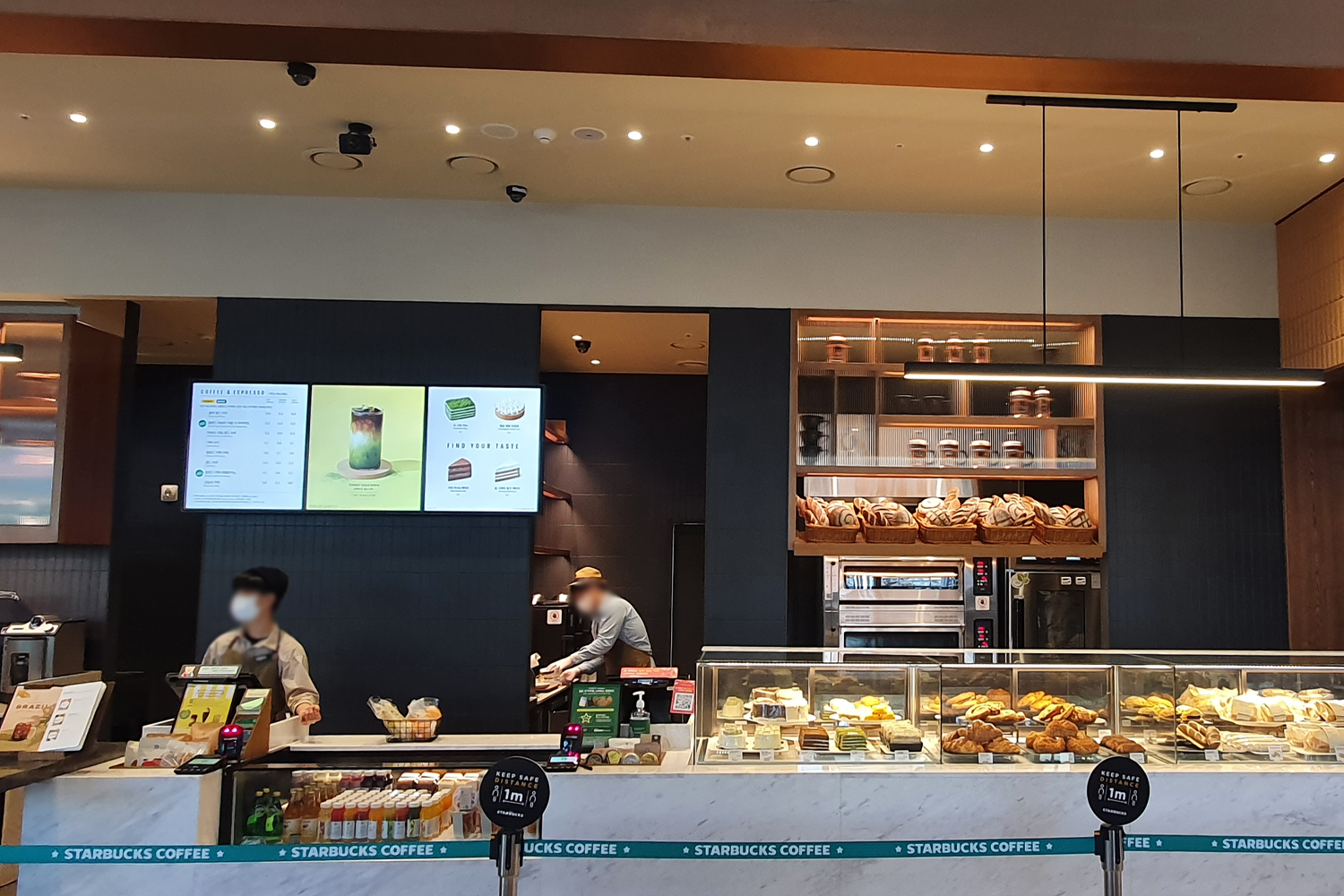 baked goods at counter Starbucks Byeoldabang