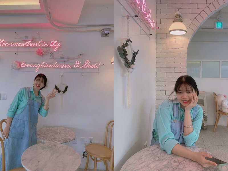 ホンデ入口駅カフェ、ホンデ入口駅、ホンデ、狎鴎亭、アックジョン、カフェ、韓国、韓国カフェ、ピンクカフェ、韓国ピンクカフェ、可愛いカフェ、韓国ピンク、デザートカフェ、ソウルカフェ、ソウル、雰囲気の良いカフェ、ケーキ、オシャレなカフェ、ロゼ、ヘリ