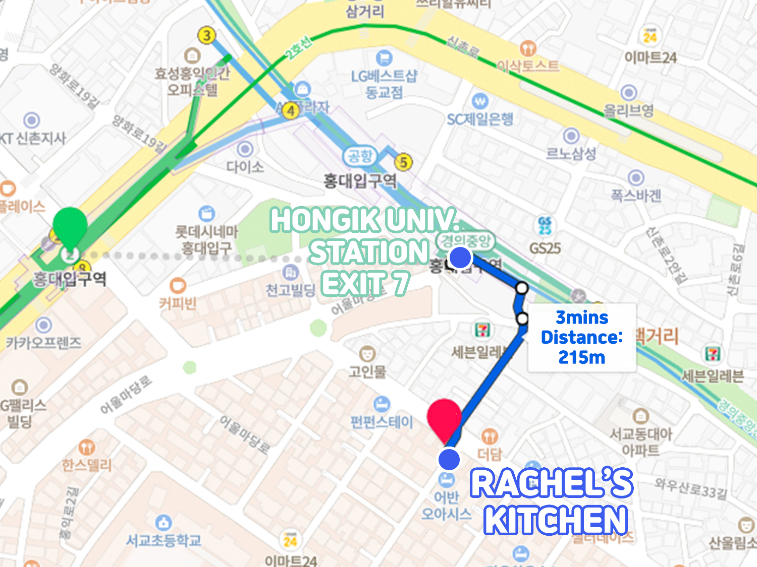 how to get to rachel