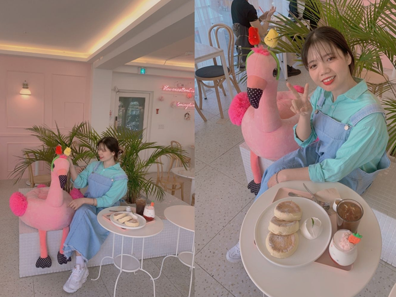 ホンデ入口駅カフェ、ホンデ入口駅、ホンデ、狎鴎亭、アックジョン、カフェ、韓国、韓国カフェ、ピンクカフェ、韓国ピンクカフェ、可愛いカフェ、韓国ピンク、デザートカフェ、ソウルカフェ、ソウル、雰囲気の良いカフェ、ケーキ、オシャレなカフェ、ロゼ、ヘリ